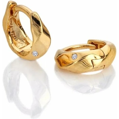 HOT DIAMONDS X GOLDEN EDIT Huggie DE852 (Ag 925/1000; 1,62 g)