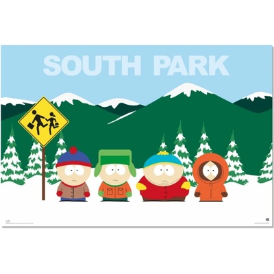 CurePink: | Plakát South Park: Hlavní postavy (61 x 91,5 cm) [GPE5892]