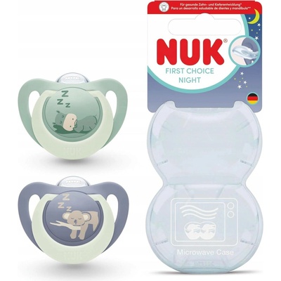 Nuk Dudlík First Choice Night 2 ks Hippo/Koala – Zboží Dáma