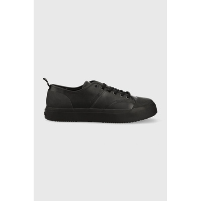 Calvin Klein Кожени маратонки Calvin Klein LOW TOP LACE UP LTH в черно HM0HM01045 (HM0HM01045)