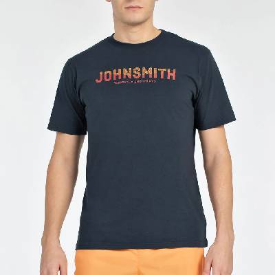 Тениска John smith Campan short sleeve T-shirt - Blue (Navy Blue)