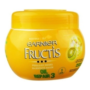 Garnier Fructis Regeneracia a lesk maska pre vysušené a poškodené vlasy 300 ml