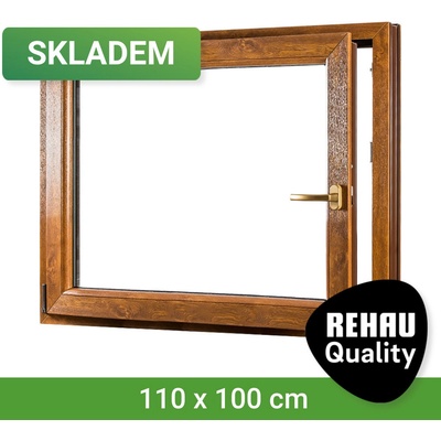 SKLADOVÁ-OKNA.cz REHAU Smartline+, otvíravo-sklopné levé 1100 x 1000