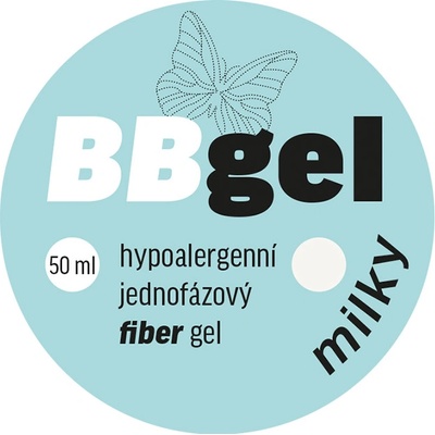 Bio nails Bb Fiber jednofázový gel milky 15 ml