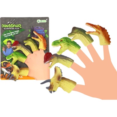 mamido Dinosaury na Prsty z Gumy Senzorické Bábky