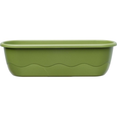Plastia Samozavlažovací truhlík Mareta 17,5 x 60 x 19,5 cm zelená sv. + zelená tm.