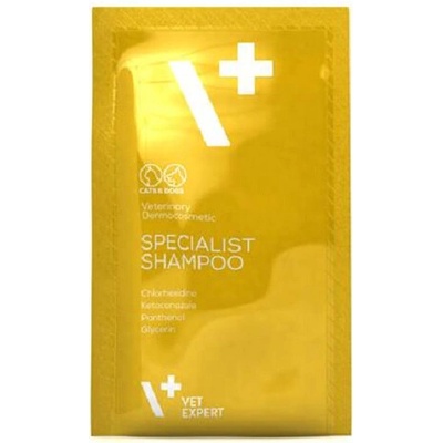 VetExpert Specialist Shampoo proti kožným zápalom pre psy a mačky 15 ml