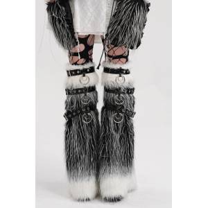 Devil fashion калцуни DEVIL FASHION - Черно и бяло готик Punk - AS193