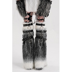 Devil fashion калцуни DEVIL FASHION - Черно и бяло готик Punk - AS193