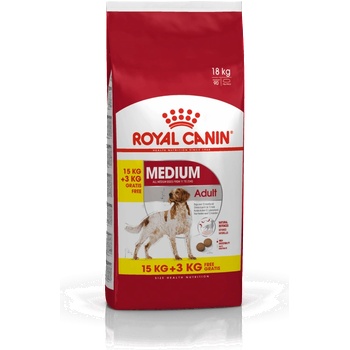 Royal Canin Medium Adult 15+3 kg gratis