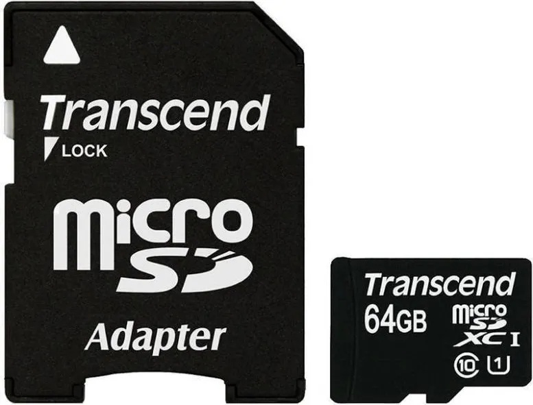Transcend microSDXC 64GB C10/U1 (TS64GUSDU1)