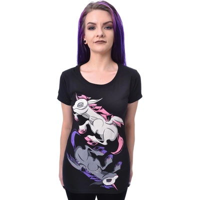 Cupcake cult тениска cupcake cult - unicorn night - черно - poi1379