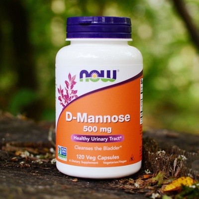 Now Foods D-Manóza 500 mg 120 rastlinných kapsúl