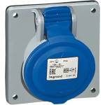 Legrand КОНТАКТ ЗА ТАБЛО ip44 2p+e, 32a 220/250v legrand - СИВ/СИН (3245065552843)