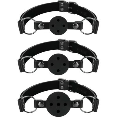 Bedroom Fantasies Set of 3 Ball Gags Black