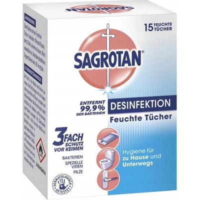Sagrotan Hygienické vreckovky na ruky 12 ks