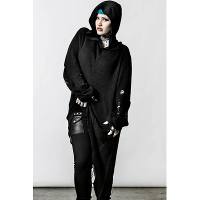 KILLSTAR дамски пуловер killstar - Светкавица- Черен - ksra004419