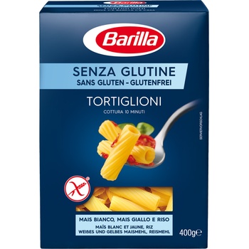 Barilla bezlepkové těstoviny Tortiglioni 400 g