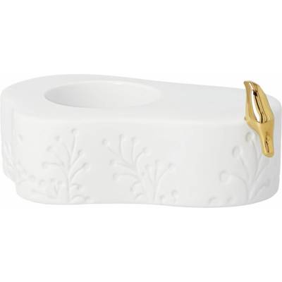 räder Porcelánový svícen Gold Bird, bílá barva, porcelán