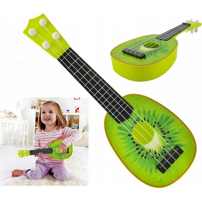 EcoToys Ukulele kytara pro děti čtyři struny kiwi