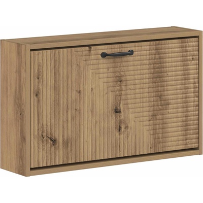 vidaXL Стенно шкафче за обувки HAARLEM 71 x 17 x 43 см Дъб артизан (896854)