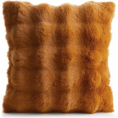 Takoy Povlak na polštář 45x45 cm z kožešinky medové barvy zdobený 3D efektem LILY-HF-478393 | 45 x 45 cm
