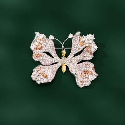 Éternelle Luxusní brož ve tvaru motýla Lioda B8172-XZ0055P