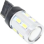  Диодна крушка тип t20 canbus с 16 smd диода и лупа 5630 единична светлина оранжева (t2016smdro)