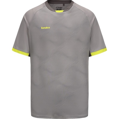 Sondico Мъжка футболна фланелка Sondico Blaze Football T-Shirts Mens - Grey/Green