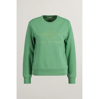 Gant Reg Tonal Shield C-Neck Sweat zelená