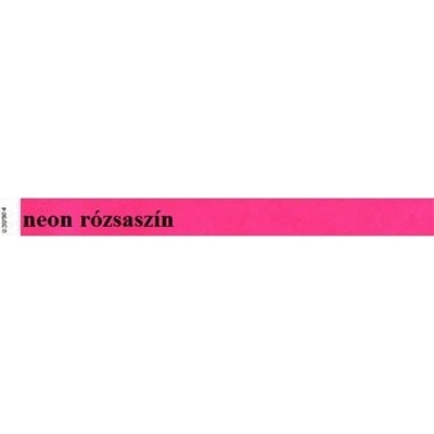 Identifikačný náramok, 3/4", tyvek, neónovo-ružový 100ks