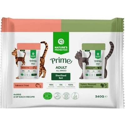 Natures P Prime cat adult sterilised wet set 4 x 85 g