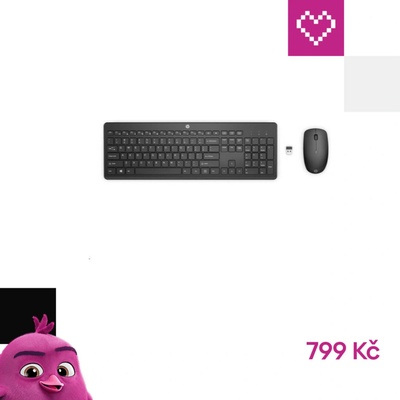 HP 230 Wireless Mouse and Keyboard Combo 18H24AA#BCM – Zboží Mobilmania