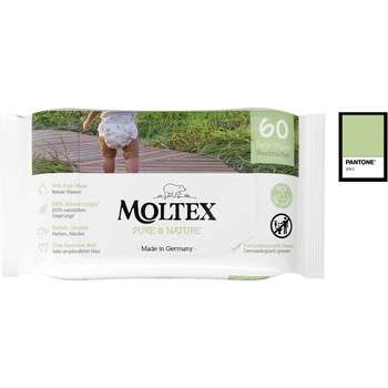 Moltex Pure & Nature EKO vlhčené ubrousky na bázi vody 60 ks