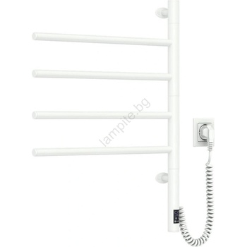 Navin Електрически въртящ се сушилник за кърпи arabesque 150w/230v, 64.6 см, ip44, бял (nv0005)