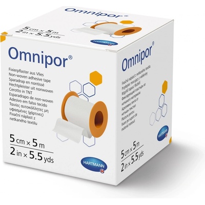 Hartmann Náplast Omnipor cívková z netkaného textilu 5 cm x 5 m
