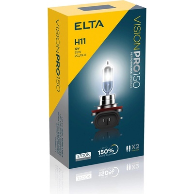 Elta 12V H11 55W PGJ-2 VisionPro +150%, 2 ks