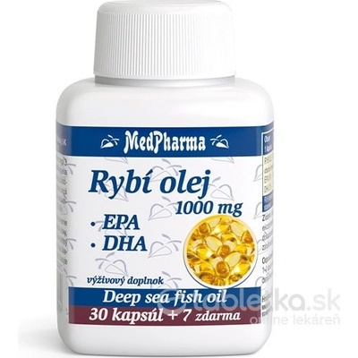 MedPharma Rybí olej 1000 mg+EPA+DHA tabliet 37