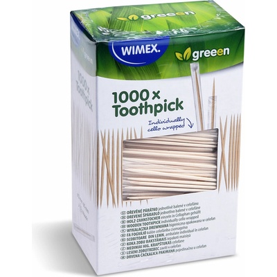 Wimex Špáradlo drevené O2 x 65 mm jednotlivo v celofáne