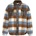 Firetrap Риза с дълъг ръкав Firetrap Women's Check Pattern Long Sleeve Button Overshirt - Brown Check
