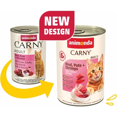 Animonda Carny Adult hovädzie morčacie & krevety 400 g