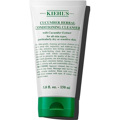 Kiehl's Cucumber Herbal Conditioner Cleanser All Skin Types нежно почистващо средство с краставица за суха и чувствителна кожа. унисекс 150 мл