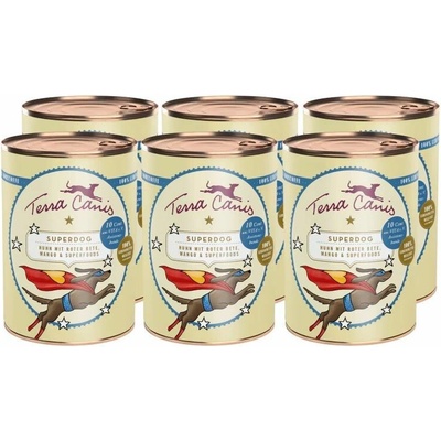 Terra Canis Superdog Chicken with beetroot mango and superfoods 6 x 400 g