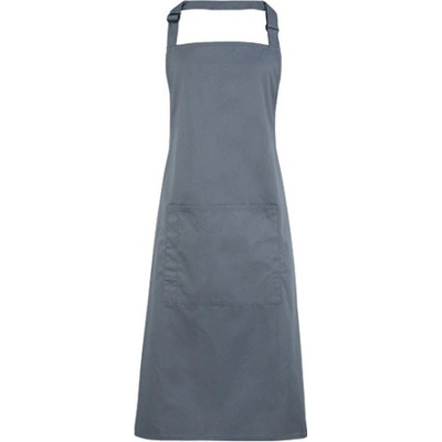 Premier Workwear Pracovní zástěra za krk s kapsou PR154 Steel Pantone 6545 72x86cm