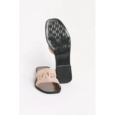 Karl Lagerfeld Велурени чехли Karl Lagerfeld SKOOT II (KL80402.5SP)