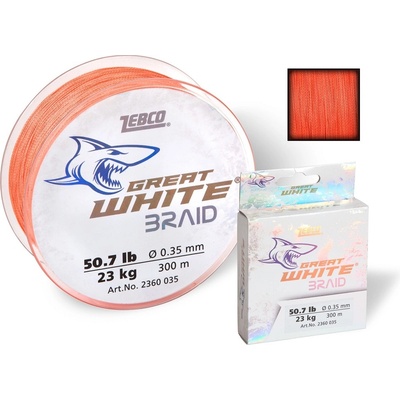 Zebco pletenka Great White Braid 300m 0,25mm