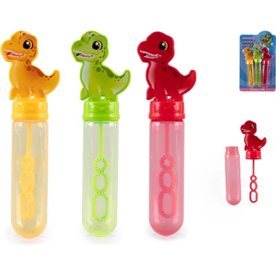 Mikro trading Bublifuk 15 cm S DINOSAUREM 3 ks na kartě