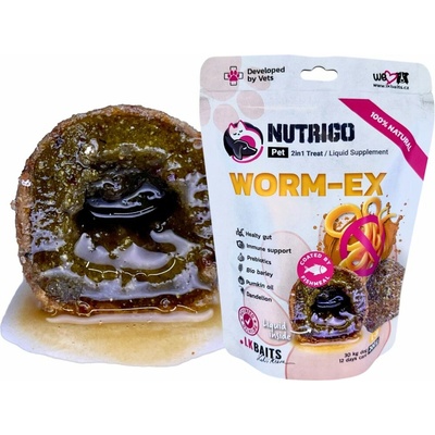 LK Baits Pet Doplnok stravy Nutrigo Dog Supplement Worm Ex L-XL 200 g