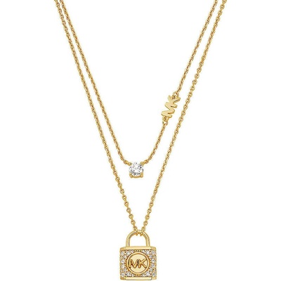 Michael Kors Originálny dvojitý pozlátený náhrdelník MKC1630AN710