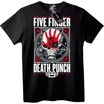 NOONEBRAND Тениска Five Finger Death Punch Skull - L, White